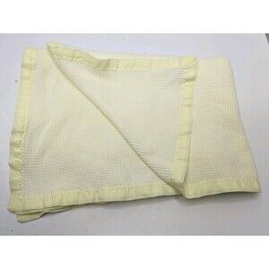 Vintage Baby Morgan Style Waffle Weave Nylon Trim YELLOW Slim Carter's